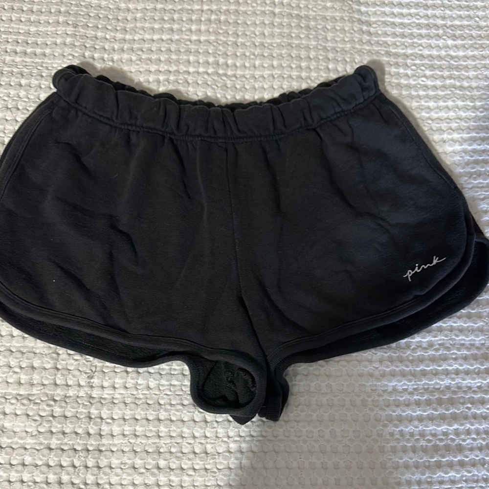 PINK Victoria's Secret Black Athletic Lounge Shorts